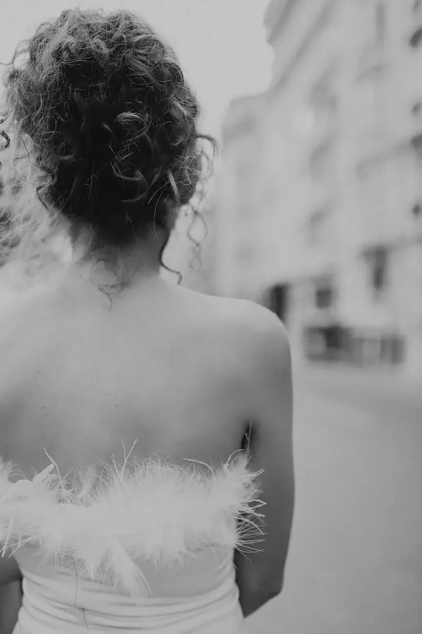 bride on a street in black and white